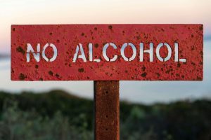 No alcohol sign
