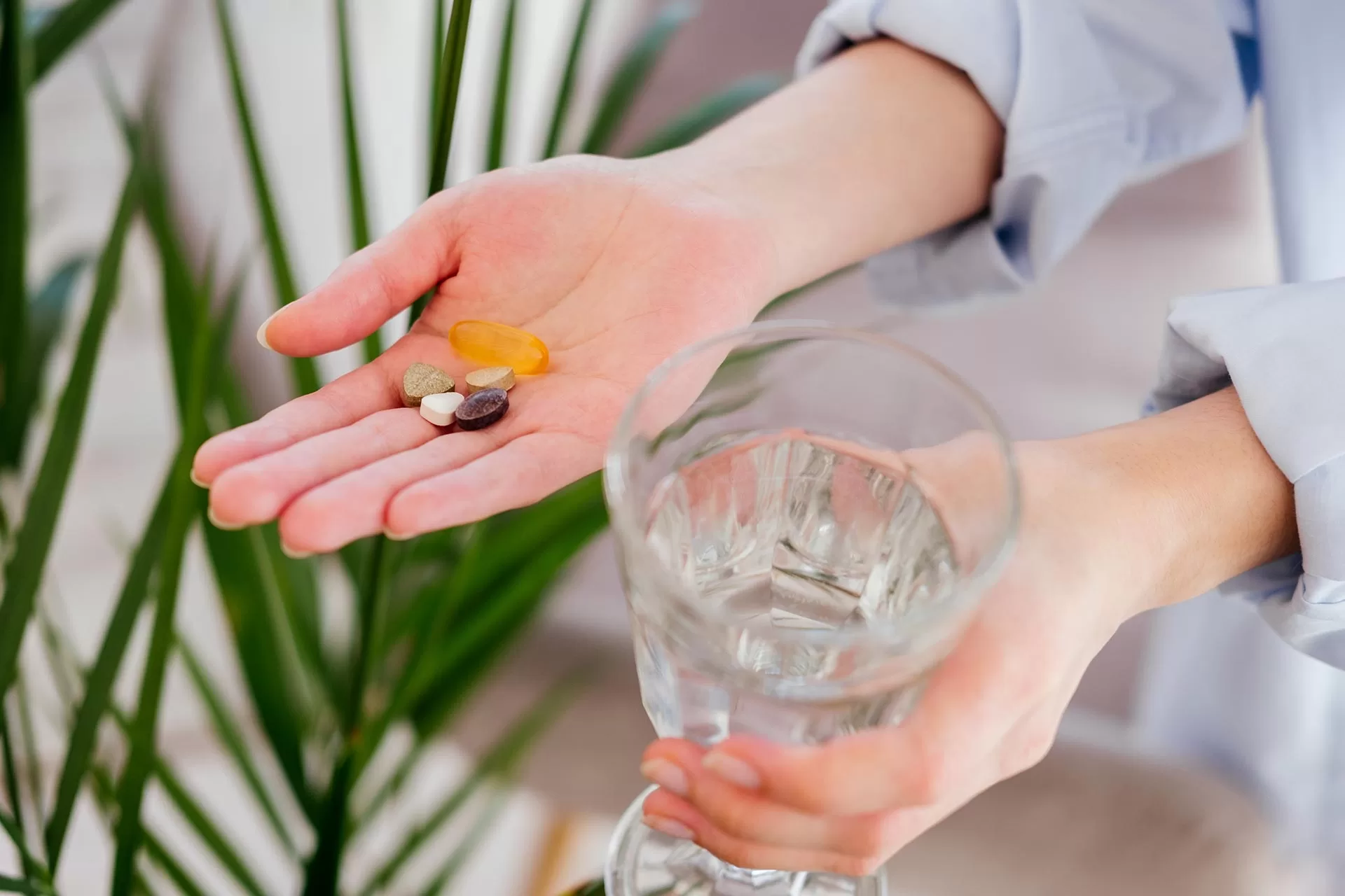 Person sitting peacefully at home during in-home opiate detox recovery
