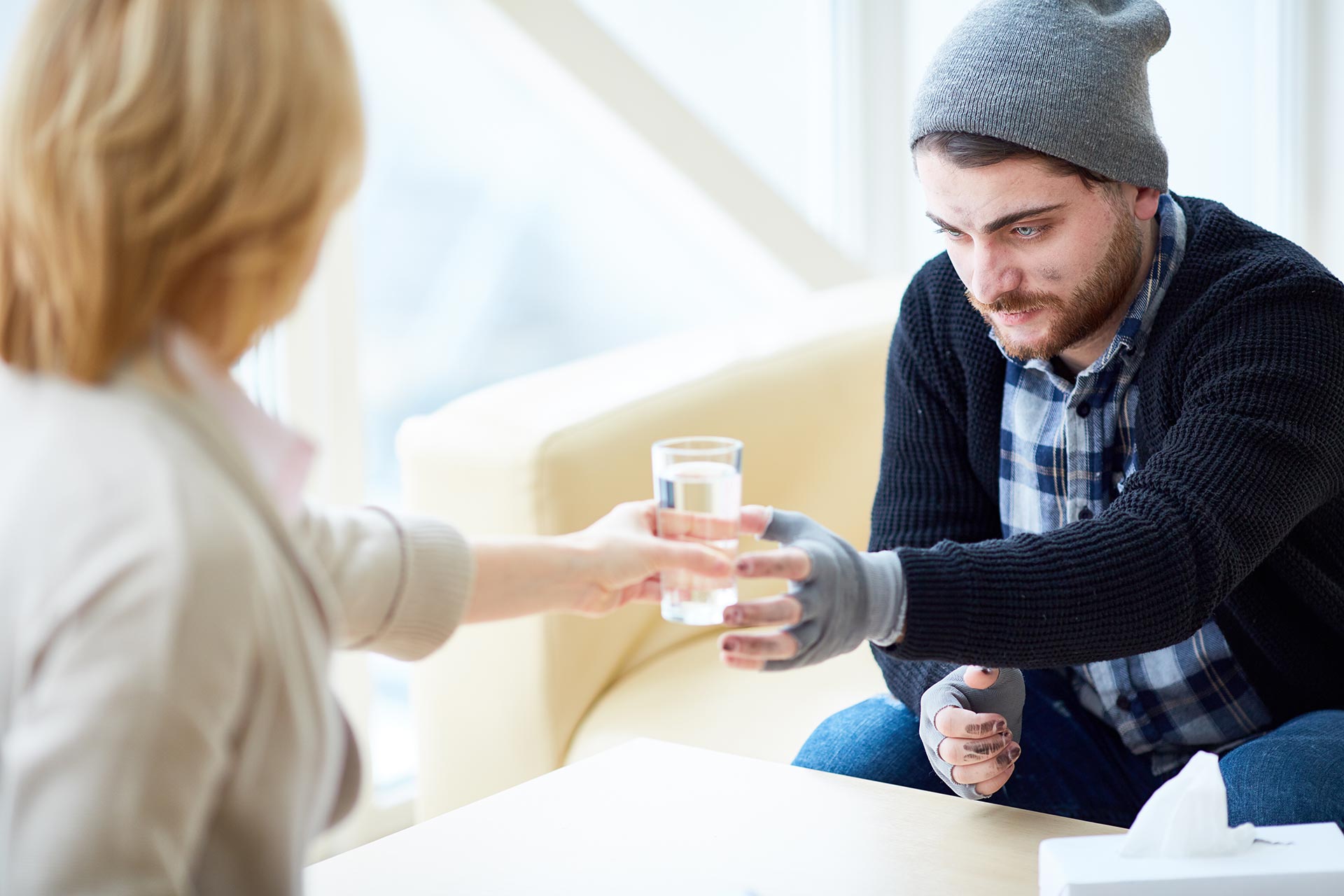 Sober companion providing supportive in-home recovery care